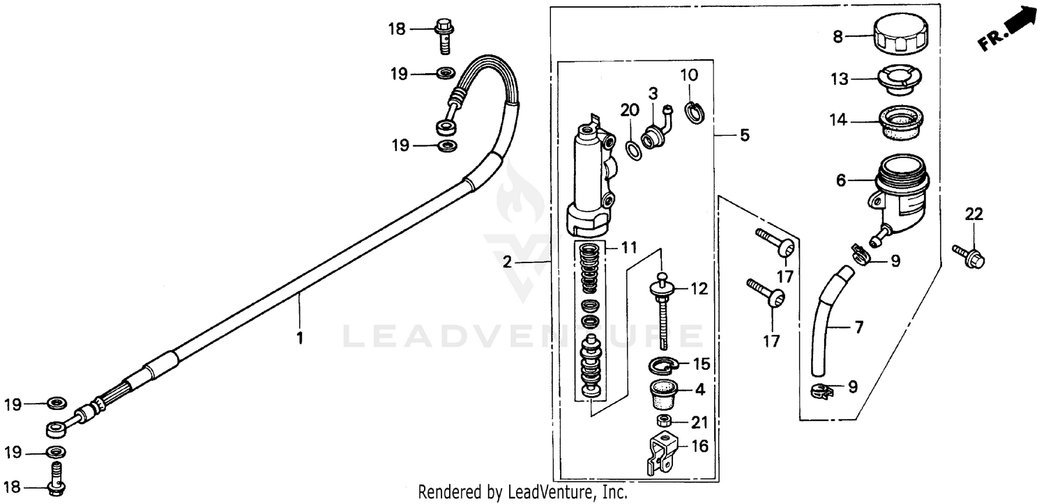 REAR BRAKE MASTER CYLINDER