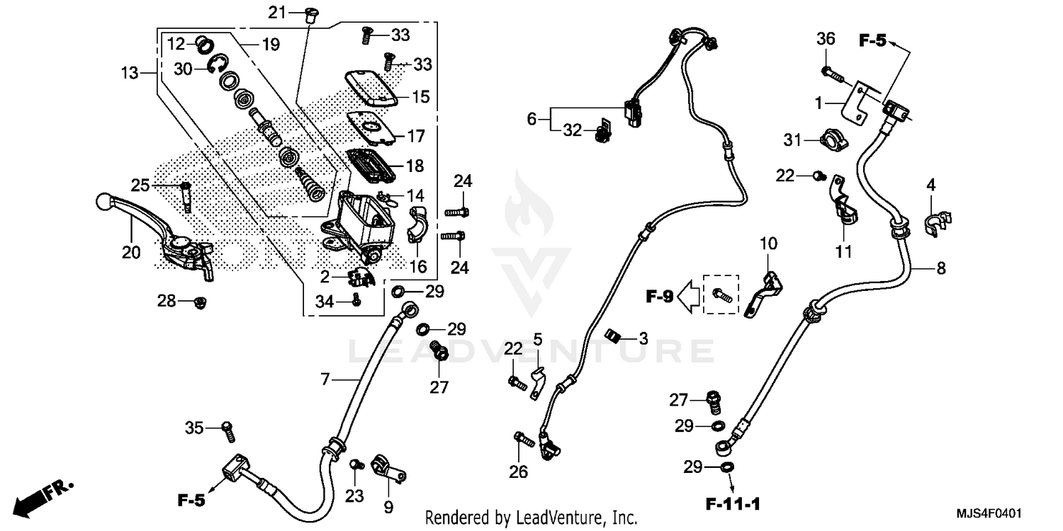 FRONT BRAKE MASTER       CYLINDER (2)