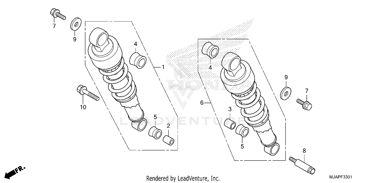 REAR SHOCK ABSORBER (2)