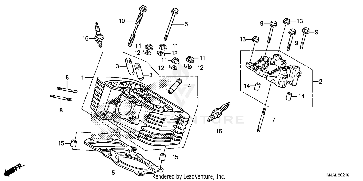 REAR CYLINDER HEAD