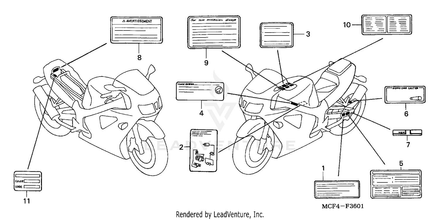 CAUTION LABEL ('02-'05)