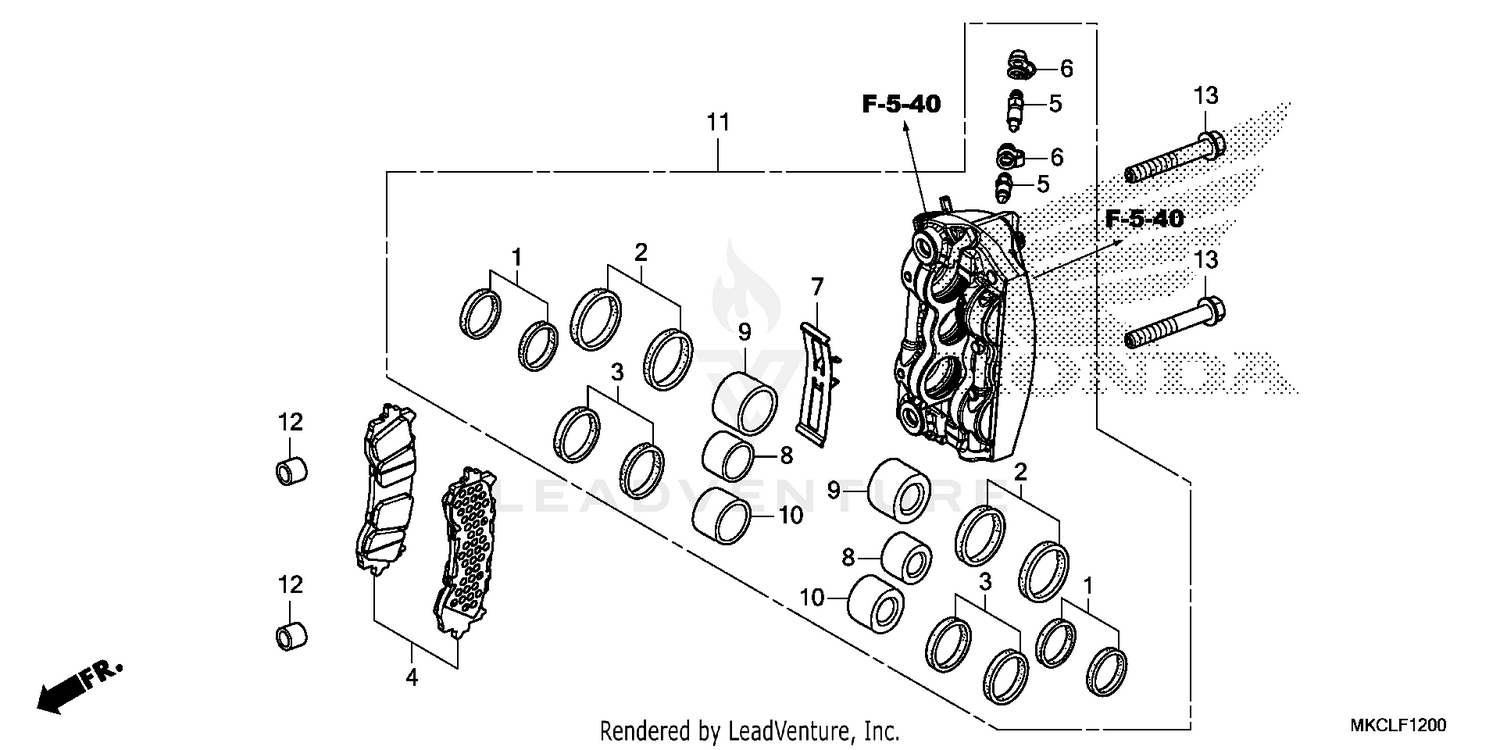 RIGHT FRONT BRAKE CALIPER