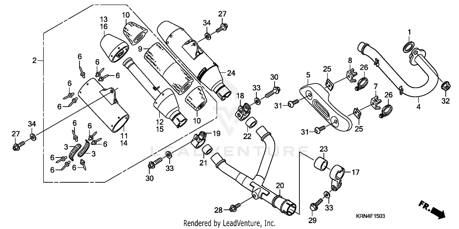 EXHAUST MUFFLER ('07-'09)