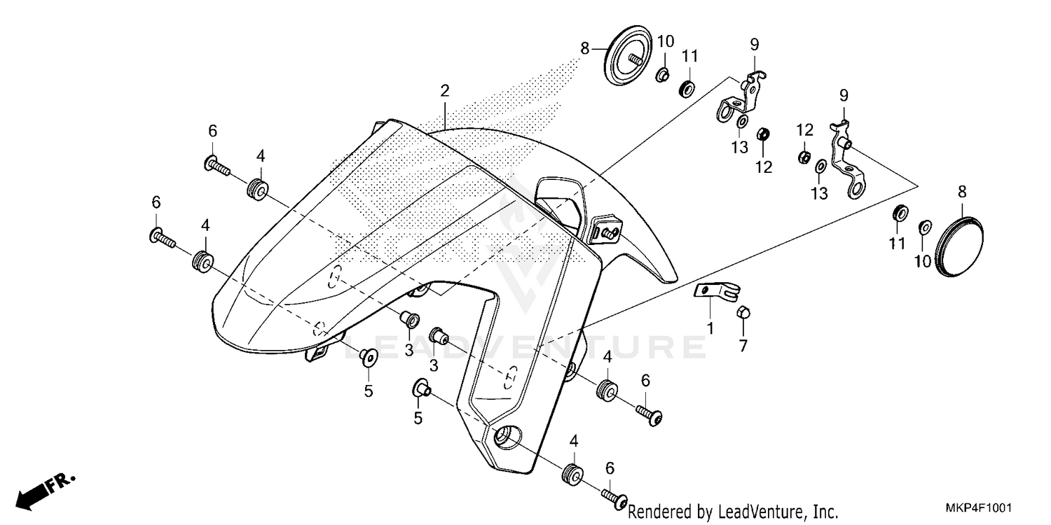 FRONT FENDER             (CB500XA'22/'23)