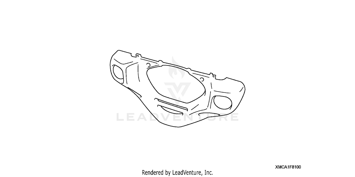 CHROME FRONT LOWER COWL