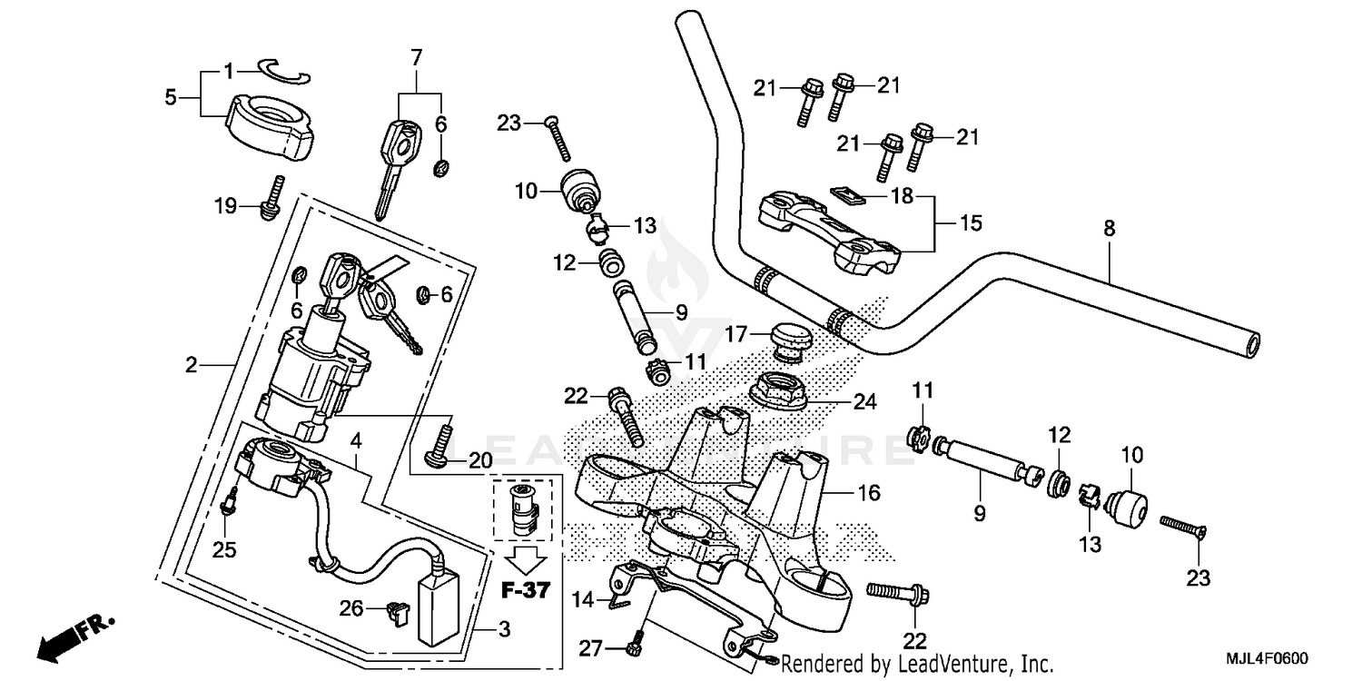 HANDLEBAR + TOP BRIDGE