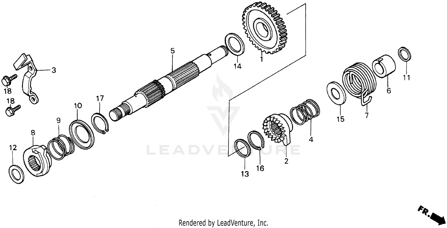 KICK STARTER SPINDLE