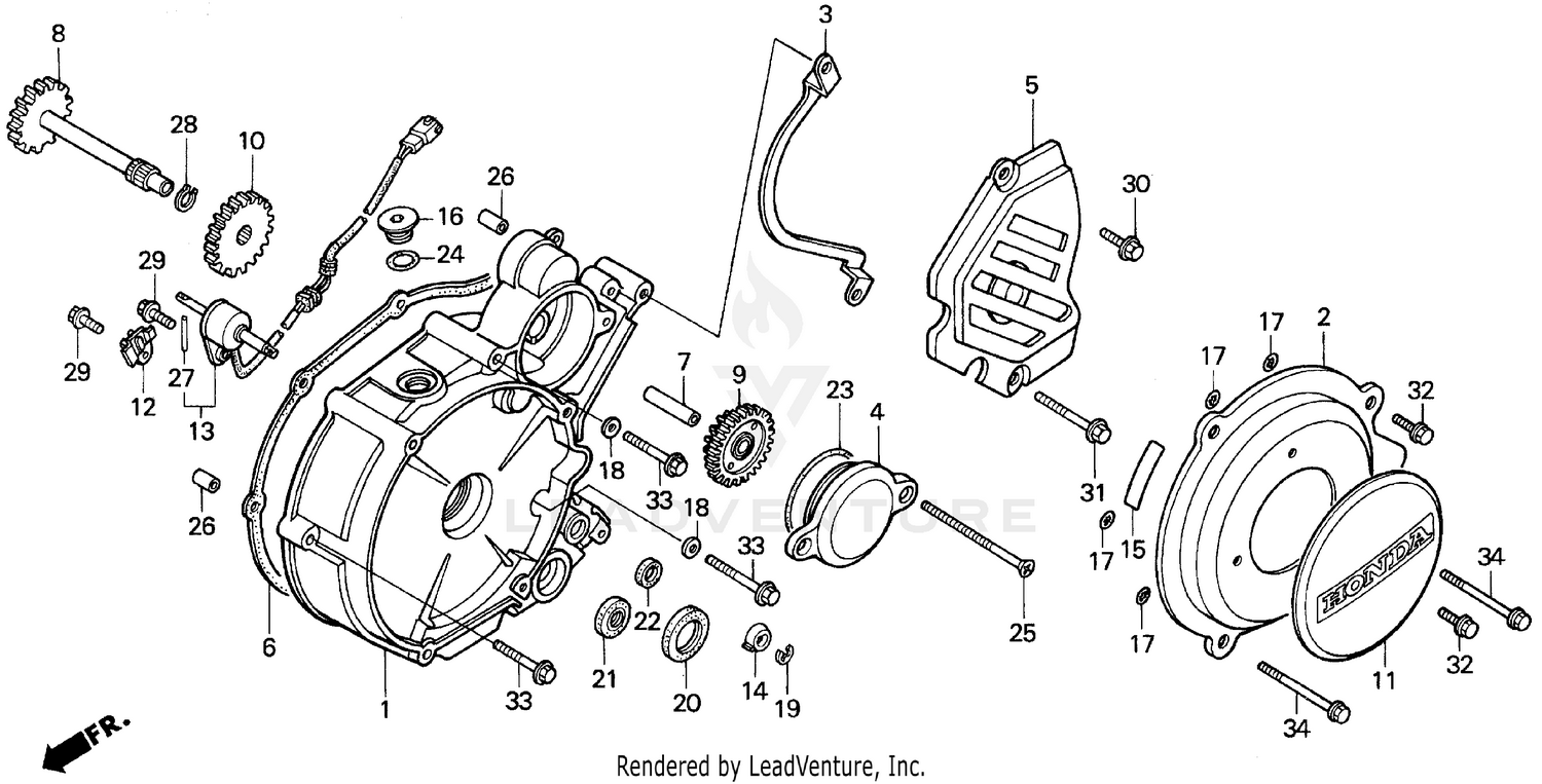 LEFT CRANKCASE COVER