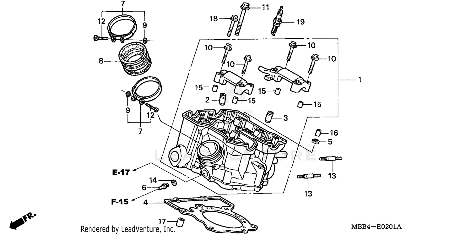 CYLINDER HEAD (RR.)