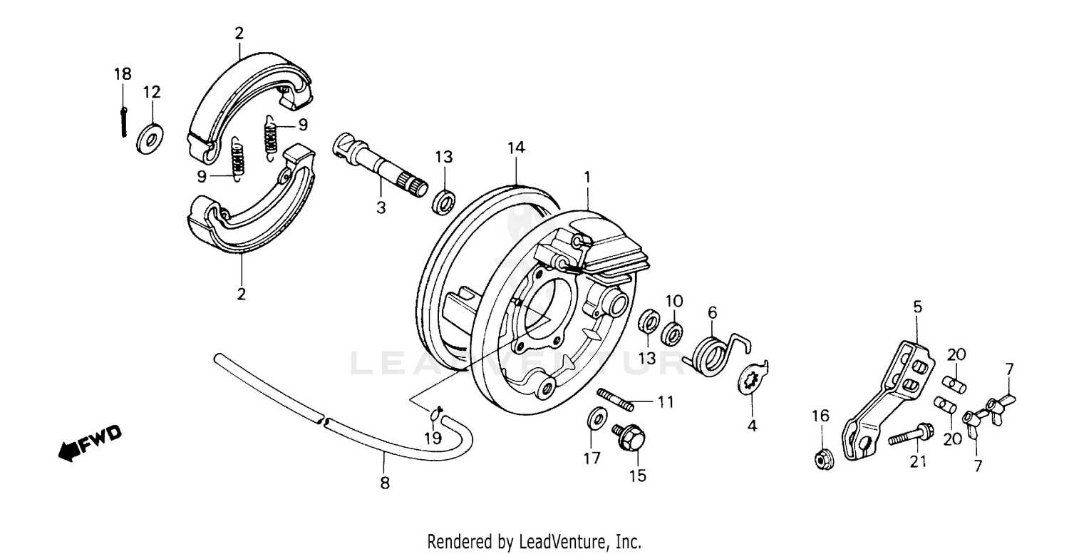REAR BRAKE PANEL 85