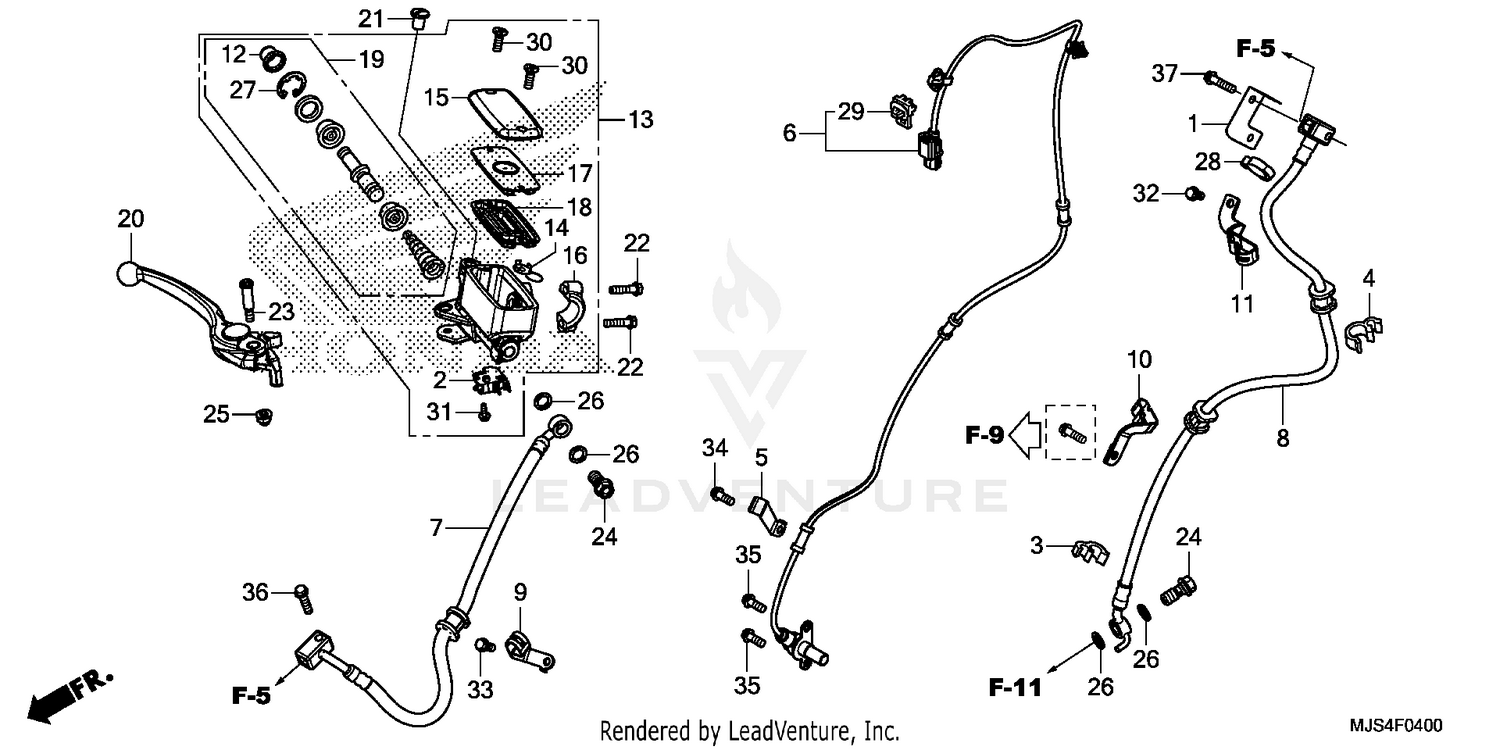 FRONT BRAKE MASTER       CYLINDER (1)