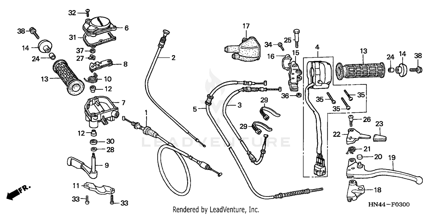 HANDLE LEVERS + SWITCHES + CABLES