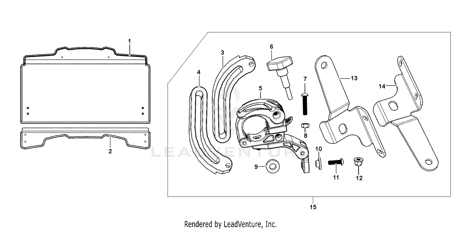 2-PIECE POLY WINDSCREEN