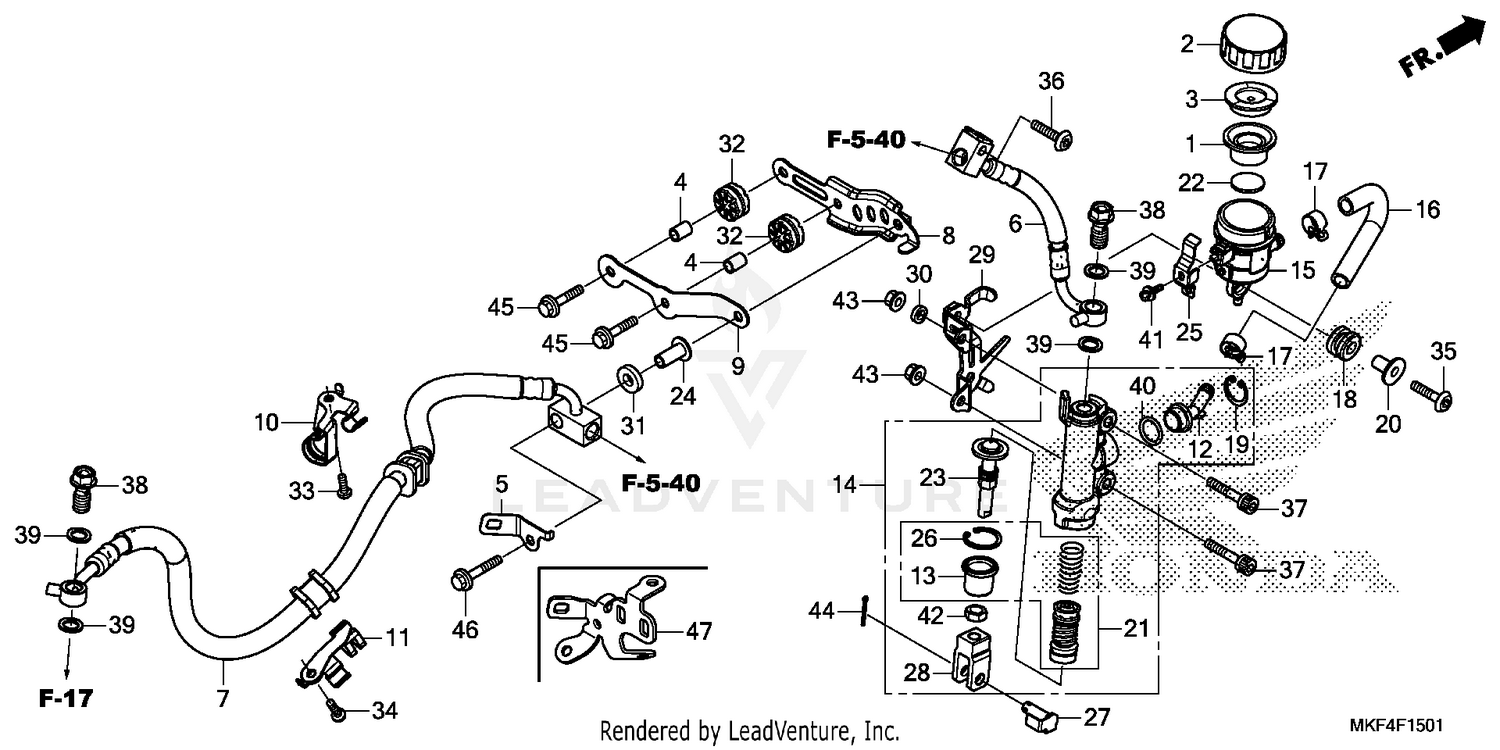 REAR BRAKE MASTER        CYLINDER (2)