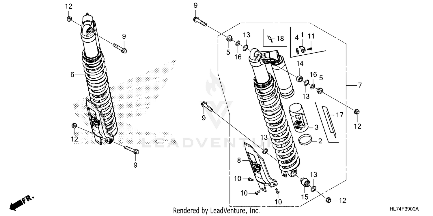 REAR SHOCK ABSORBER (1)