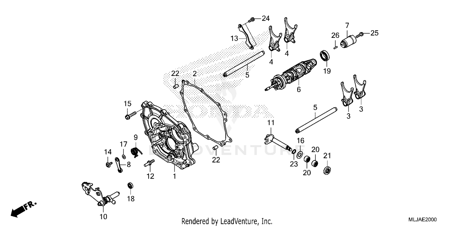 SHIFT DRUM@SHIFT FORK