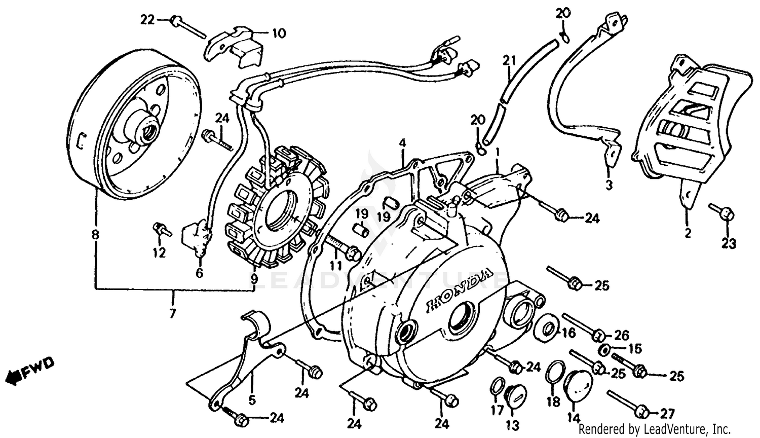LEFT CRANKCASE COVER