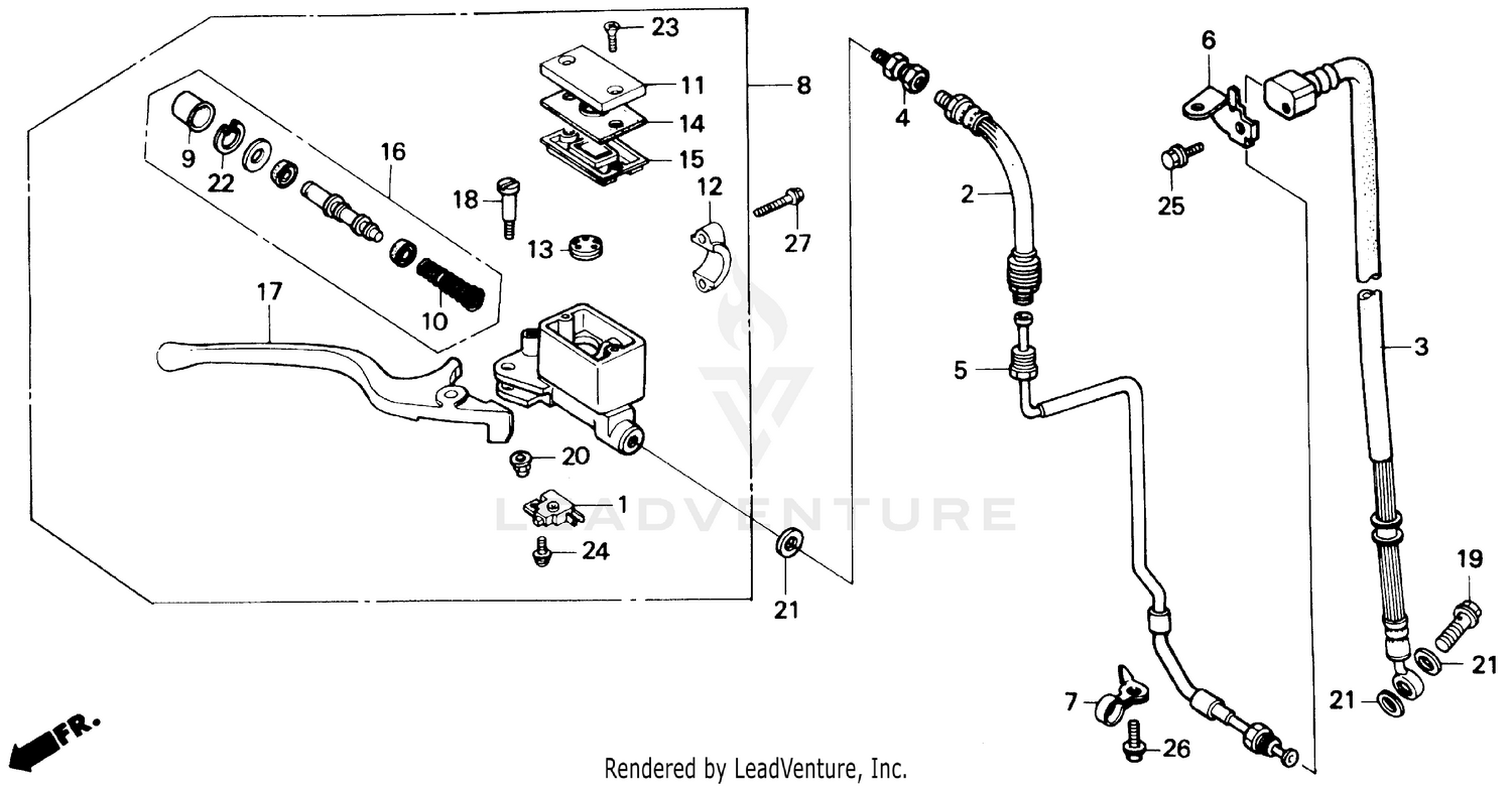 FRONT BRAKE MASTER CYLINDER