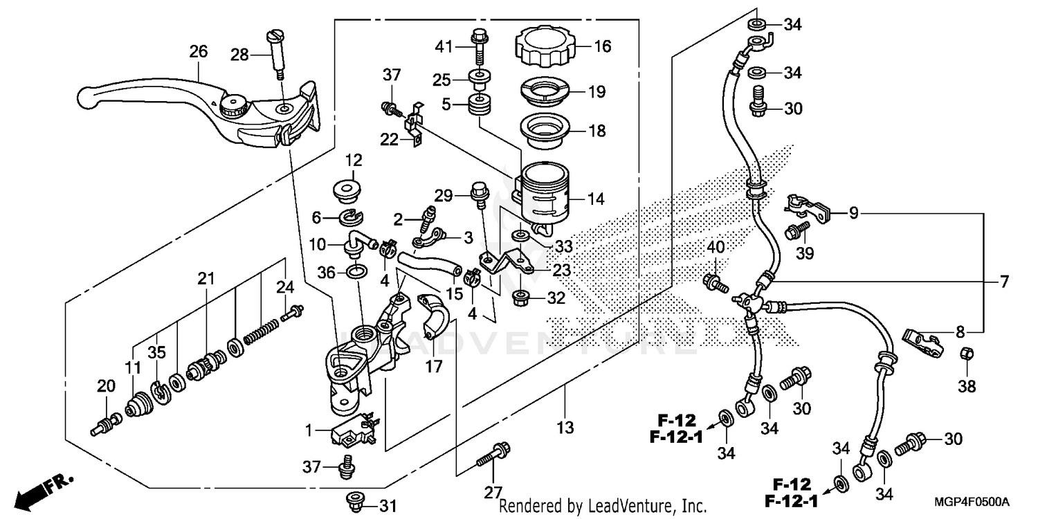 FRONT BRAKE MASTER       CYLINDER (1)