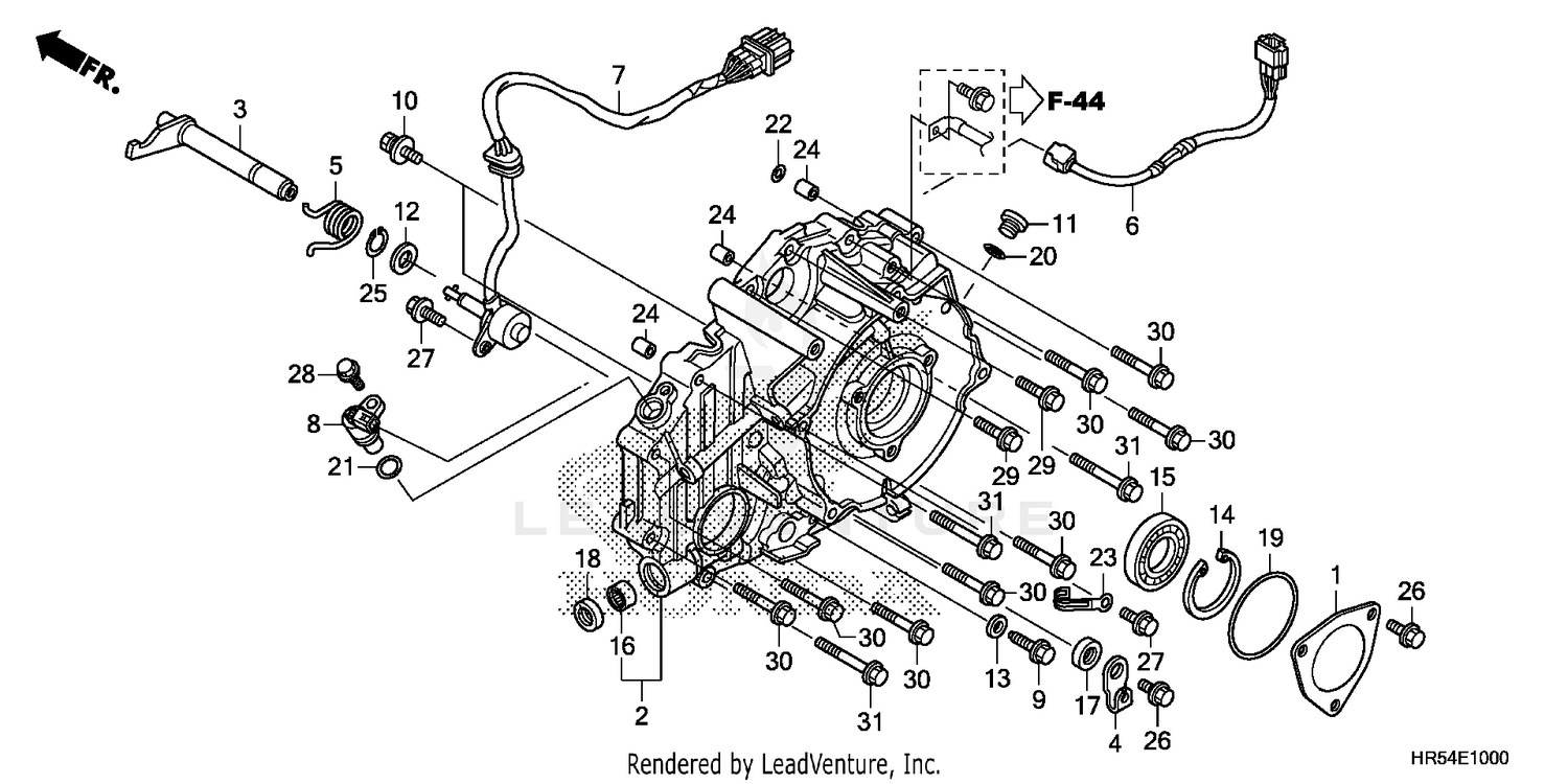 REAR CRANKCASE COVER