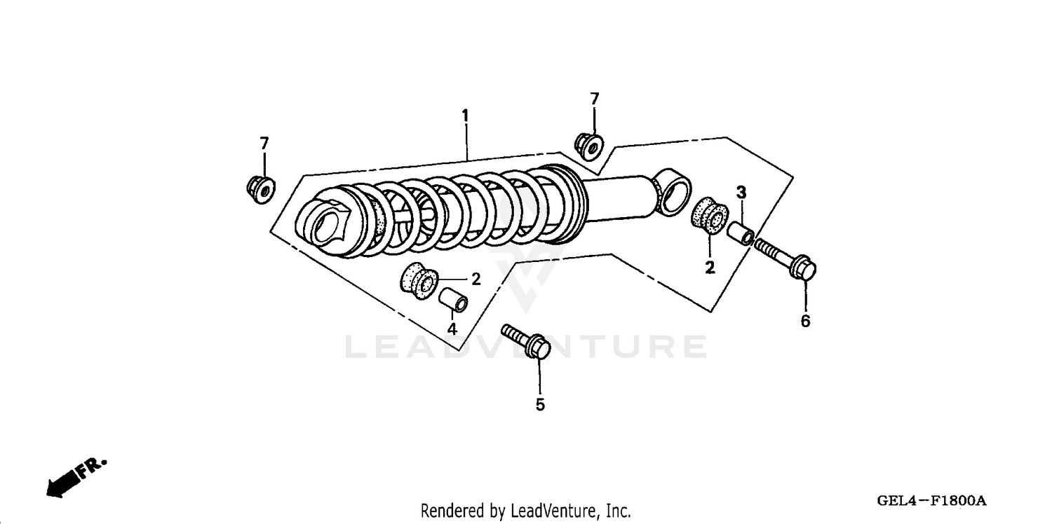 REAR SHOCK ABSORBER