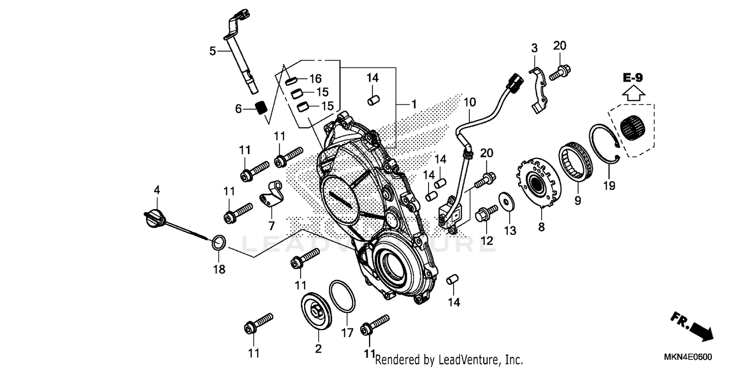RIGHT CRANKCASE COVER