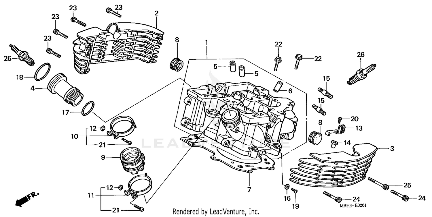 CYLINDER HEAD (RR.)