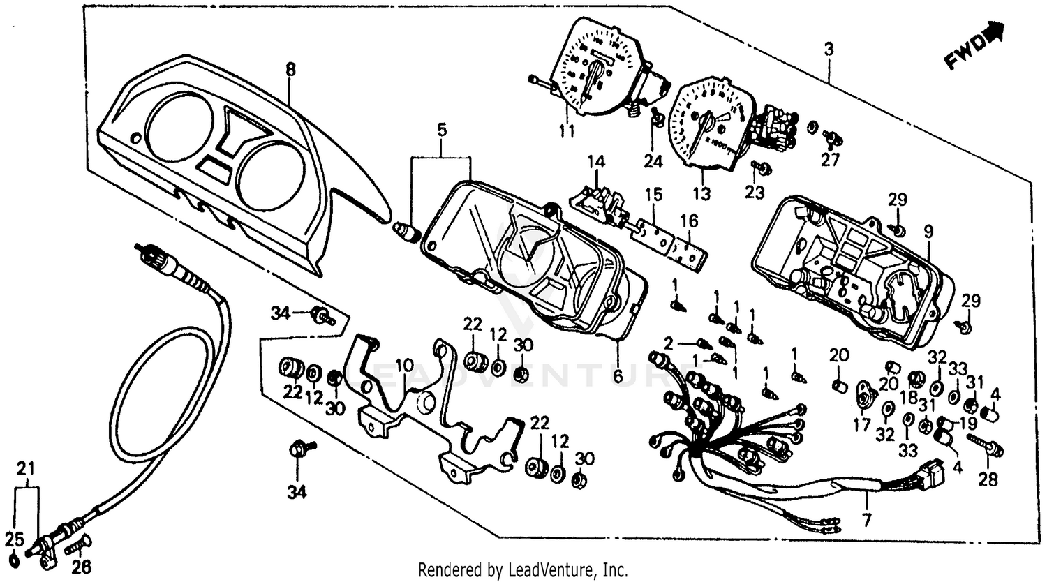 SPEEDOMETER + TACHOMETER