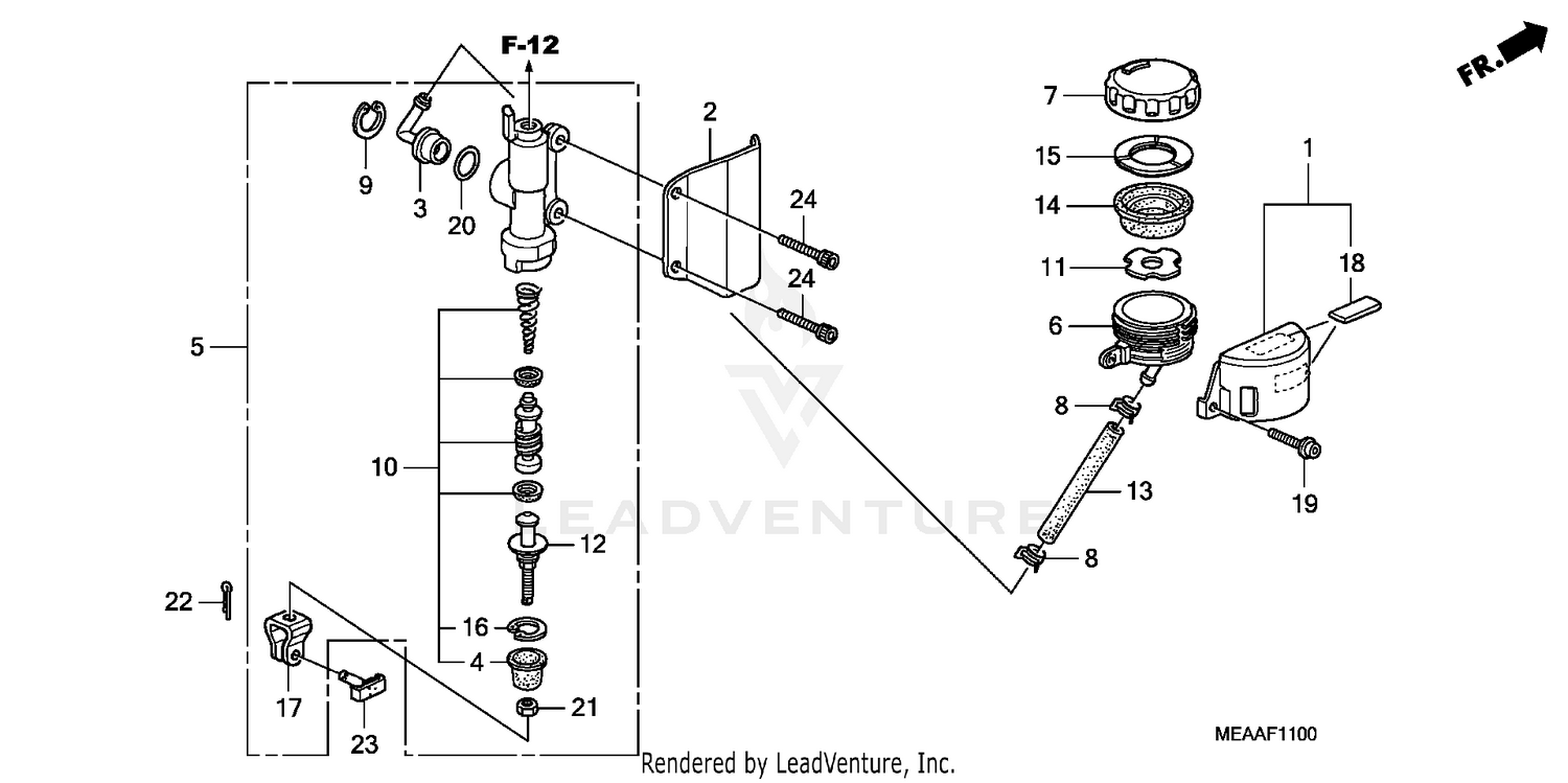 REAR BRAKE MASTER        CYLINDER