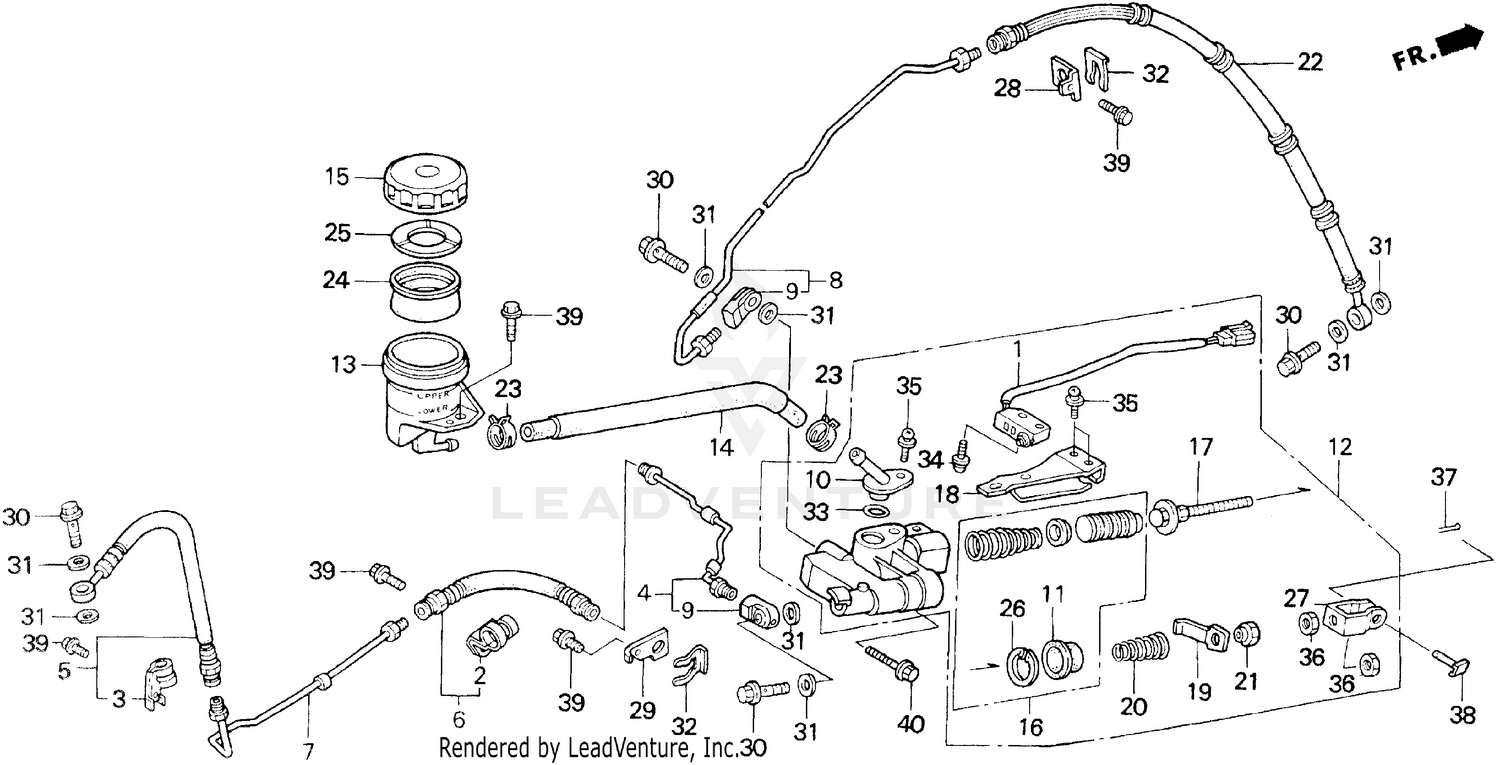 REAR BRAKE MASTER CYLINDER