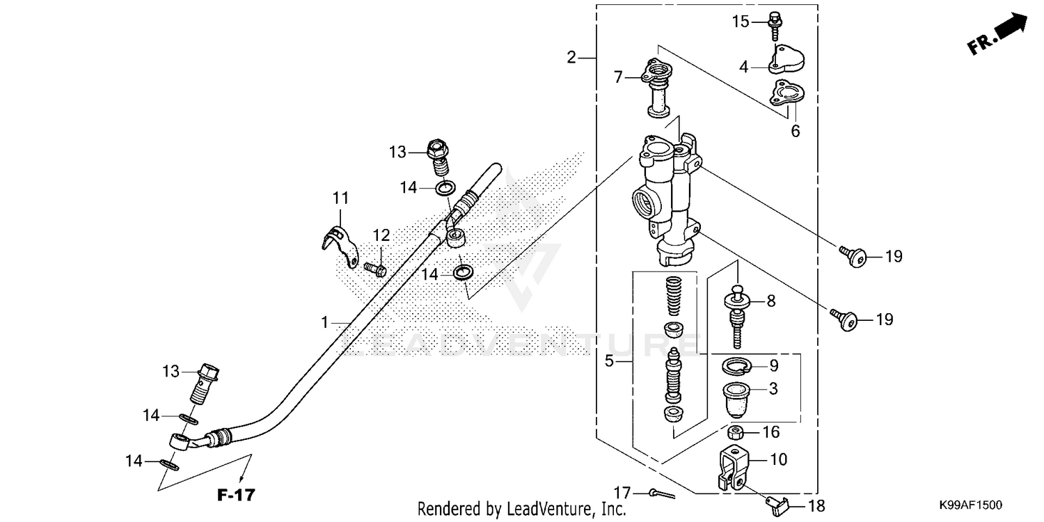 REAR BRAKE MASTER        CYLINDER