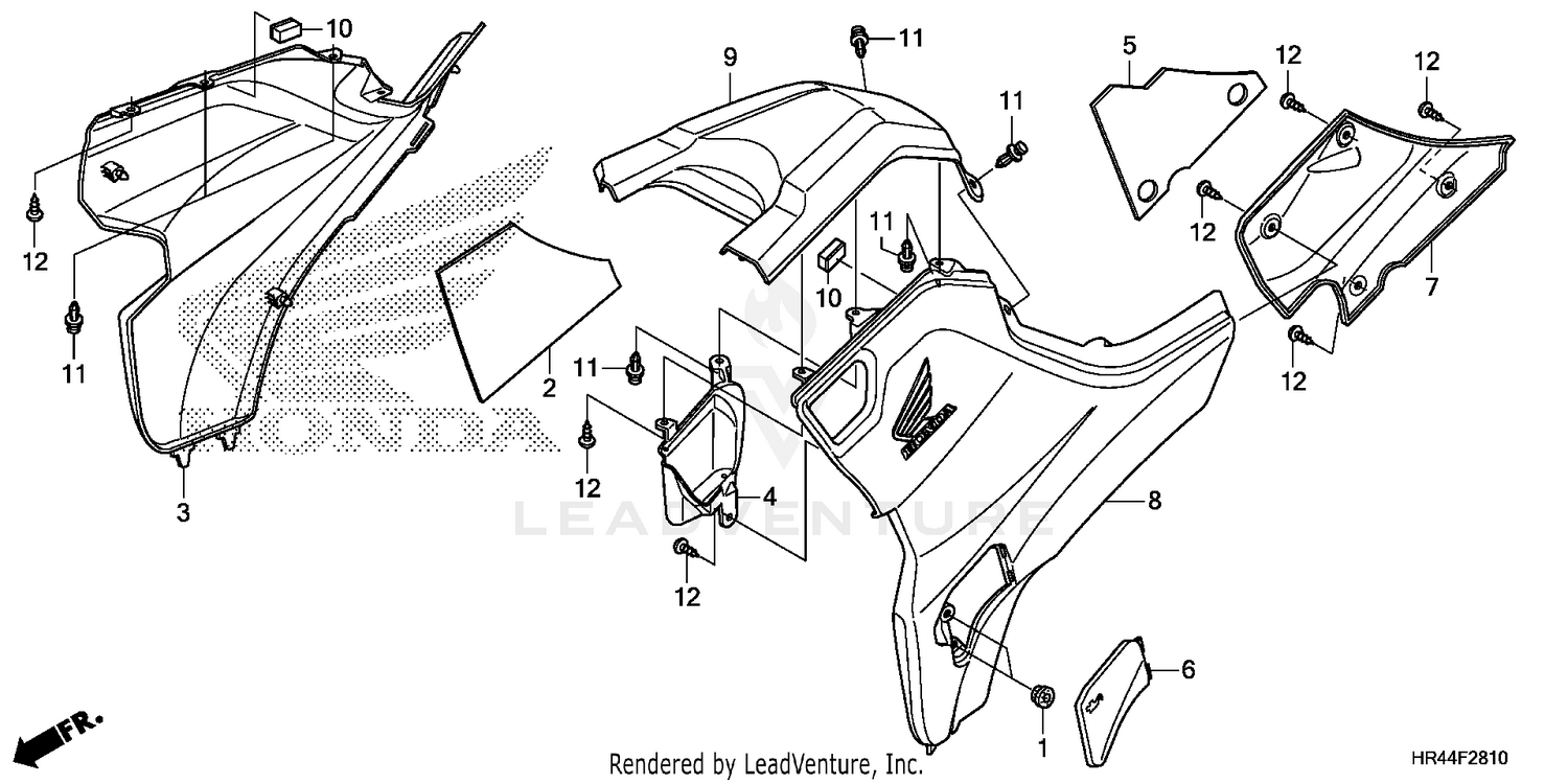 SIDE COVER + TANK COVER