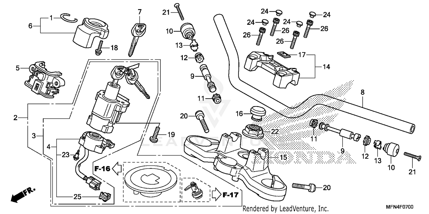 HANDLEBAR + TOP BRIDGE