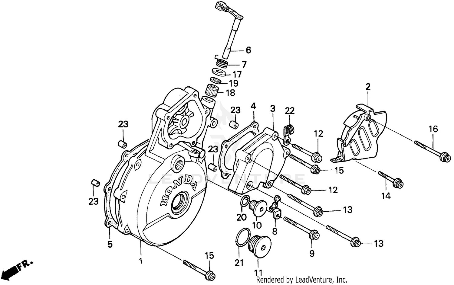 LEFT CRANKCASE COVER