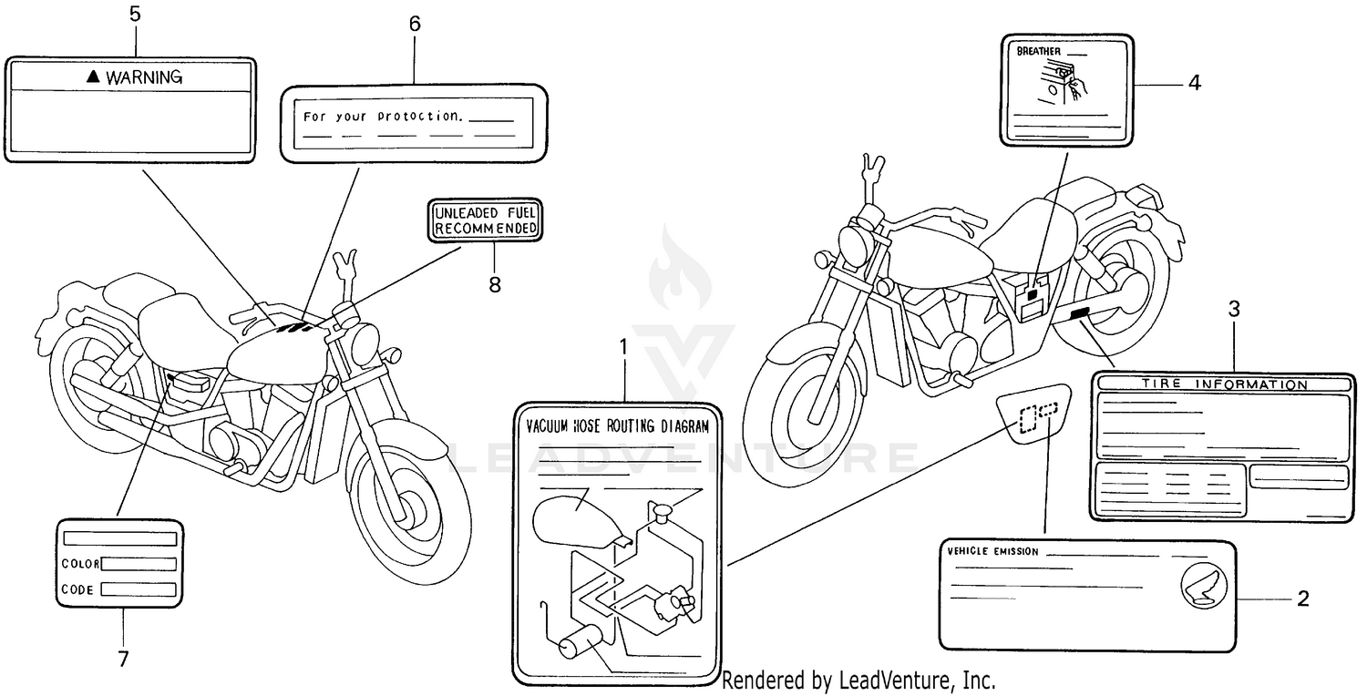 VT1100C2CAUTION LABEL