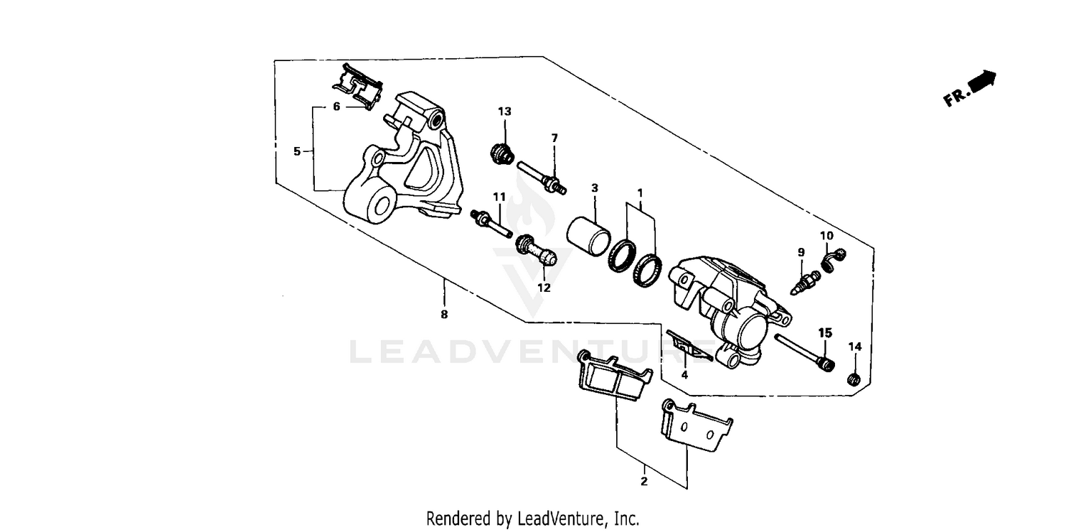 REAR BRAKE CALIPER