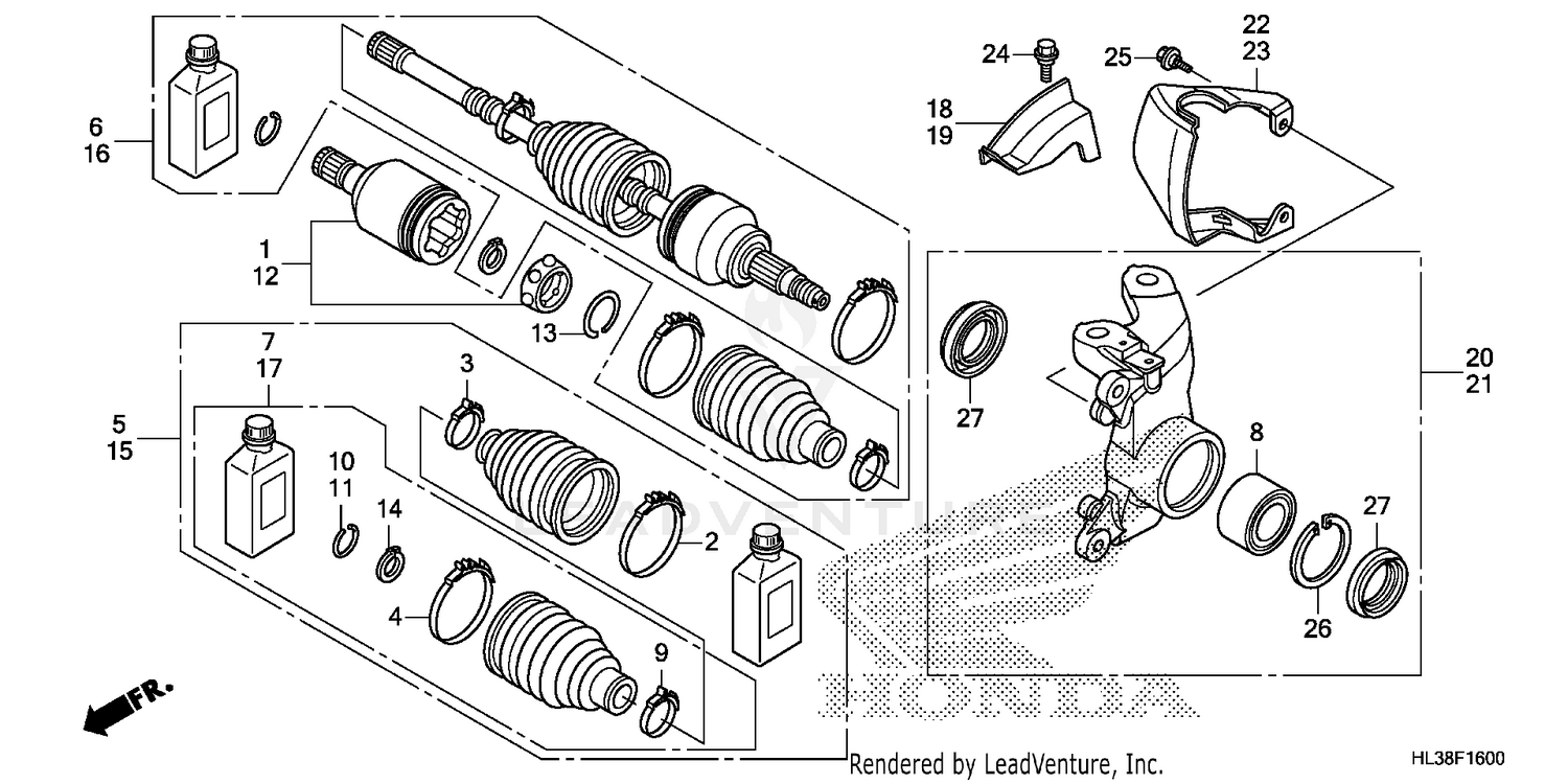 FRONT KNUCKLE@DRIVESHAFT
