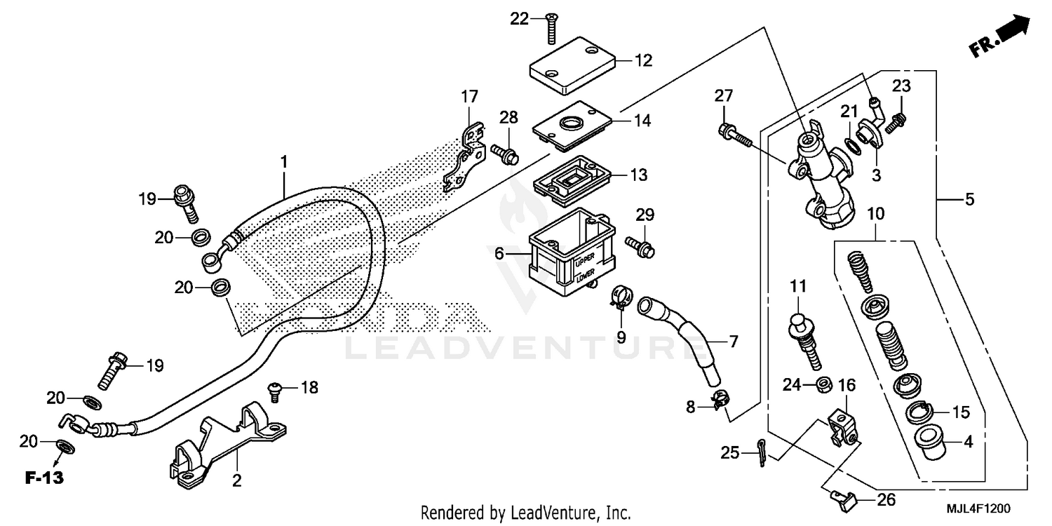 REAR BRAKE MASTER CYLINDER (1)