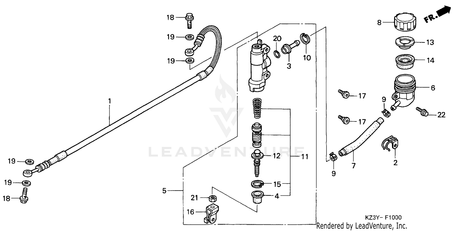 REAR BRAKE MASTER CYLINDER