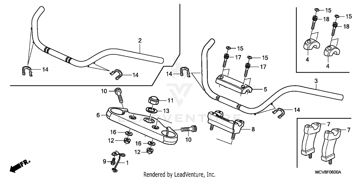 HANDLEBAR + TOP BRIDGE