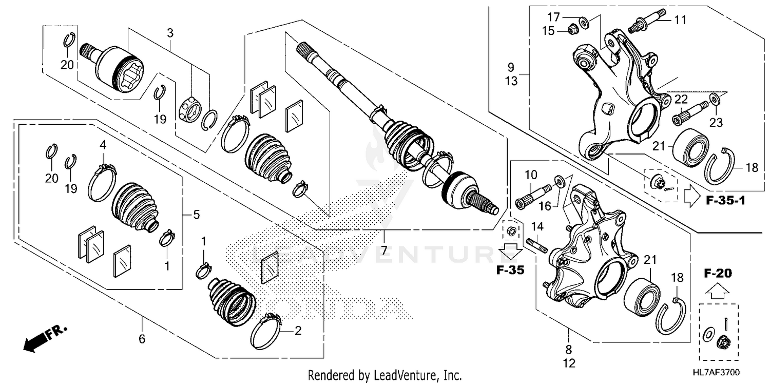 REAR KNUCKLE@REAR        DRIVESHAFT