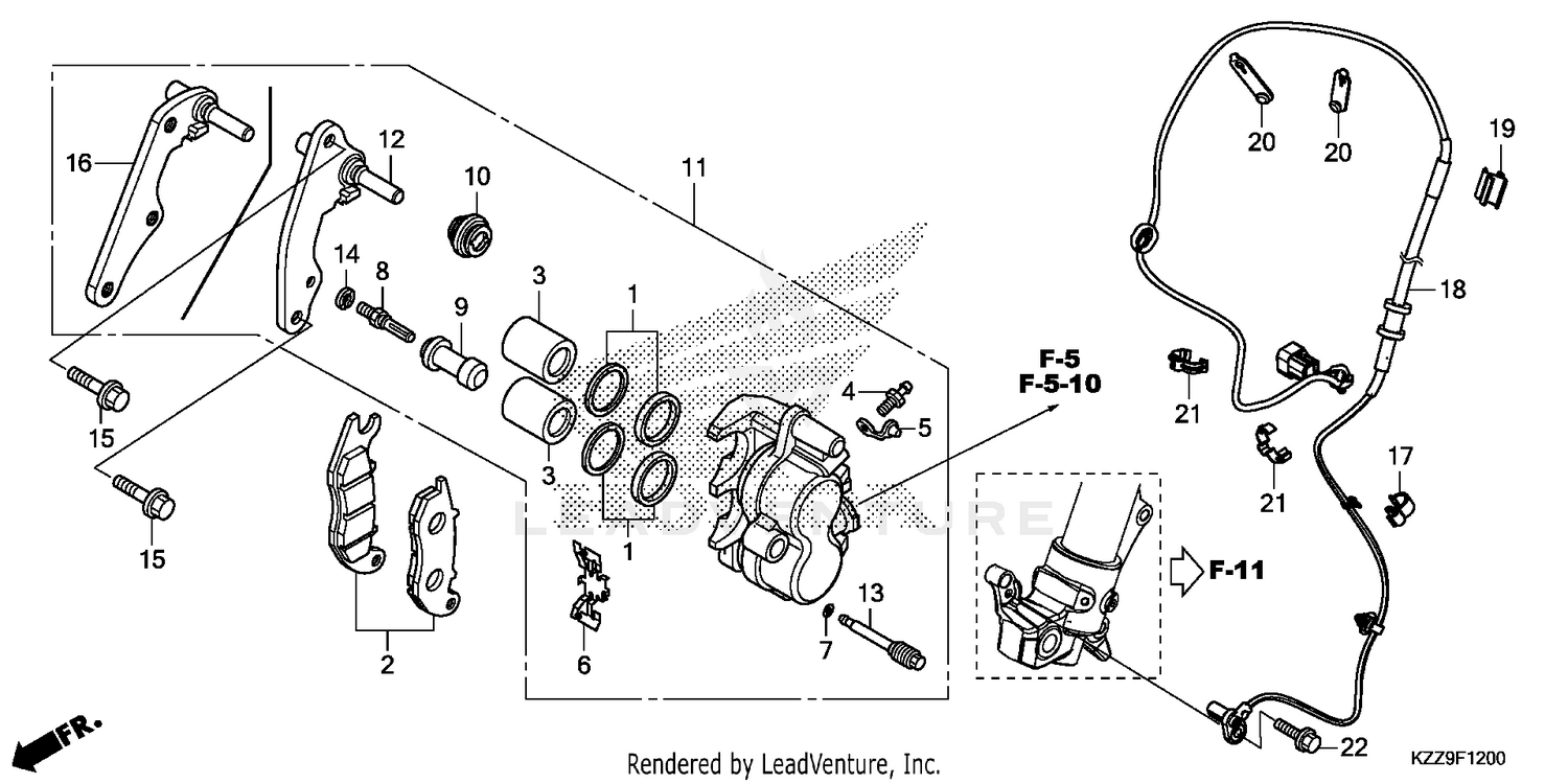 FRONT BRAKE CALIPER