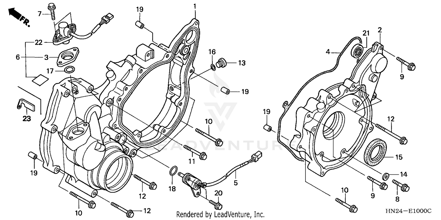 REAR CRANKCASE COVER