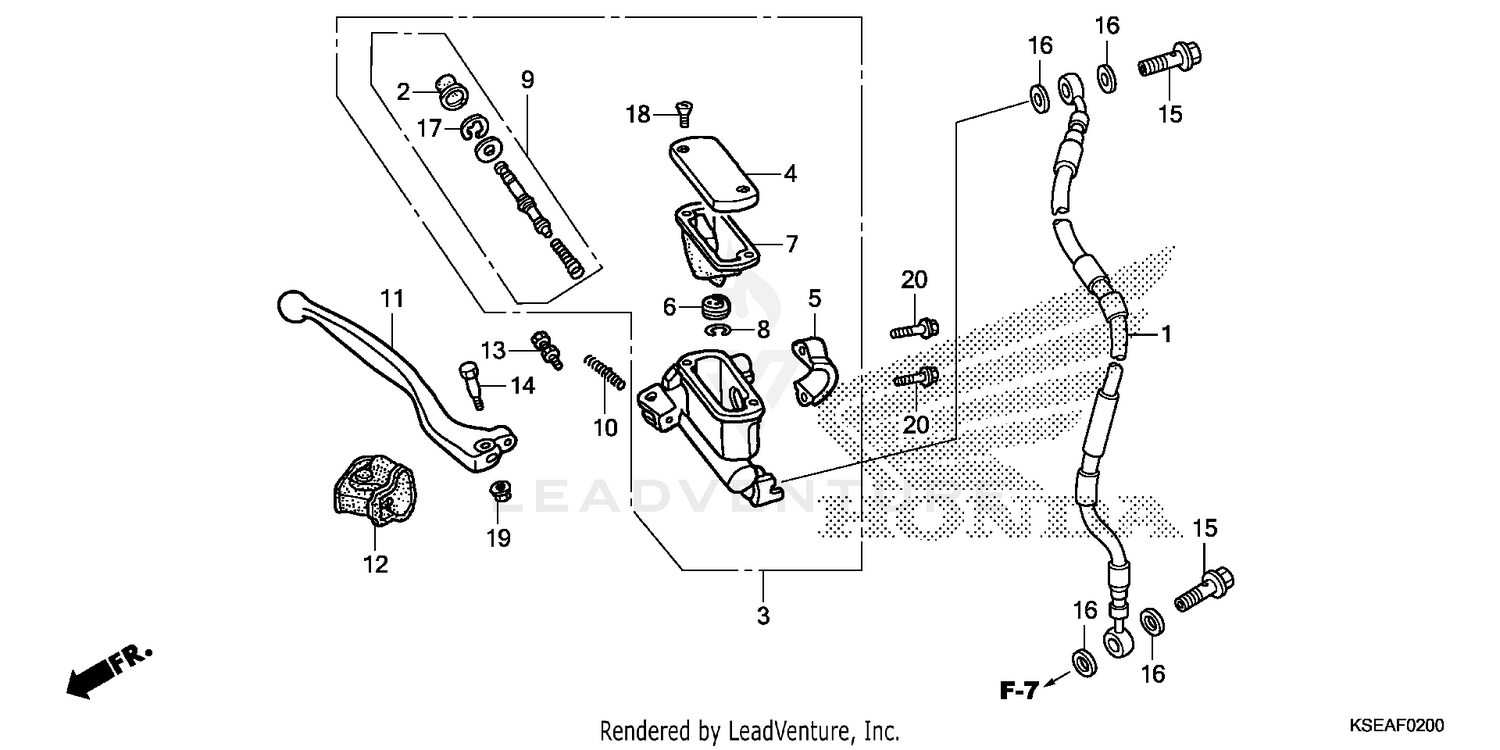FRONT BRAKE MASTER CYLINDER