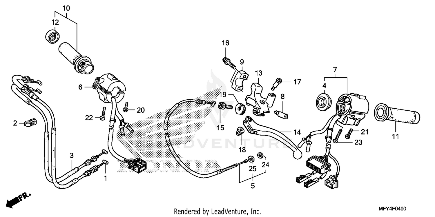 HANDLE LEVER@SWITCH@CABLE