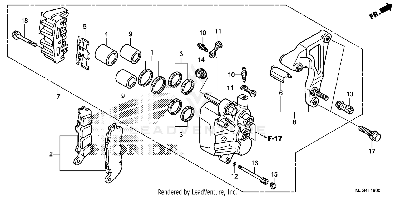 REAR BRAKE CALIPER