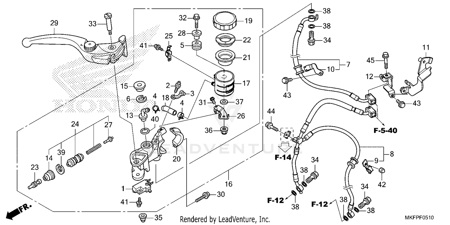 FRONT BRAKE MASTER       CYLINDER (2)