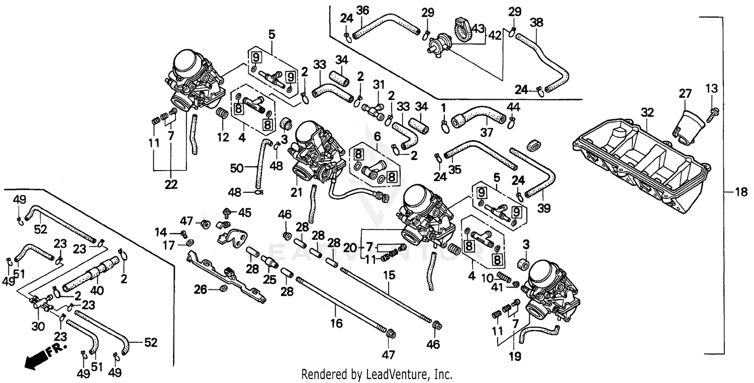 F2 CARBURETOR ASSY. 91-94