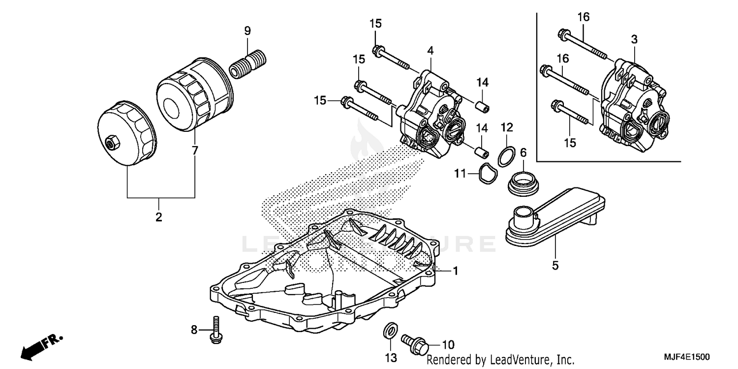 OIL PAN + OIL PUMP