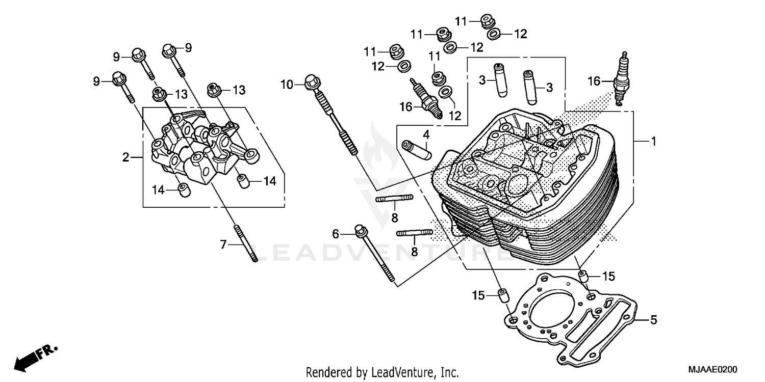 FRONT CYLINDER HEAD